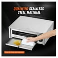 thumbnail image 5 of 12-inch Electric Pizza Oven 1500W, 122-662°F Temperature Control, Stainless Steel, Removable Crumb Tray, for Home & Commercial Use, 5 of 9