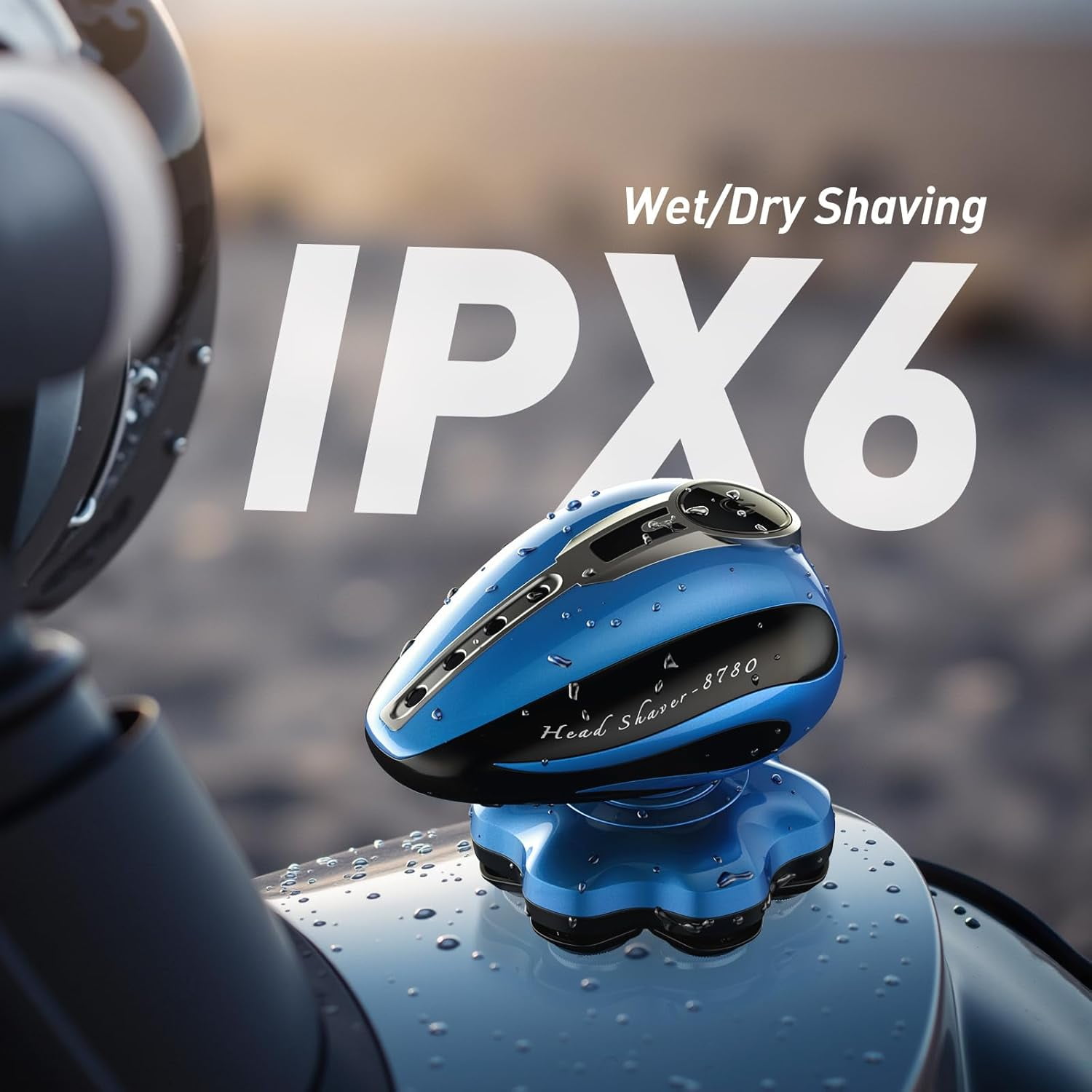 Nogroa Head Shavers for Bald Men, Upgraded Magnetic Detachable Electric Razor, 7D Rotary Shaver, IPX6 Waterproof Wet/Dry Hair Beard Trimmer, Grooming Shaving Kit with LED Display&Type-C Fast Charging