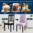 thumbnail image 3 of Chair Covers, Stretch Kitchen Dining Room Chair Covers Set of 6, Removable Washable Dining Chair Slipcovers for Home, Hotel, Banquet, 3 of 7