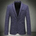 thumbnail image 2 of Vedolay Mens Blazers Lightweight Ladies Open Front Casual Knit Long Sleeve Tops Navy,165, 2 of 5