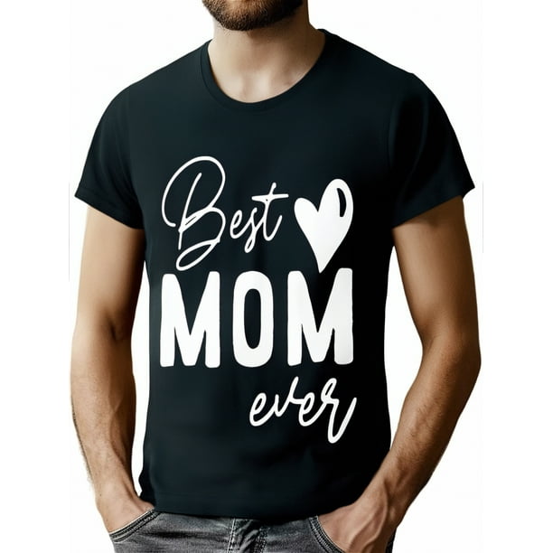 Camiseta de cuello redondo para el Día de la Madre: el mejor regalo para mamá de hija, mujer, mamá y niños. Para adultos, hombres, mujeres, adolescentes, jóvenes.