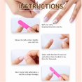 thumbnail image 6 of JZROCKER Almond Press on Nails French Tip False Nails Matte Artificial Nails with Heart Acrylic Stick on Nails For Any Occasion, 6 of 8