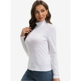 thumbnail image 6 of Women's Slim Fit Mock Turtleneck Pullover Top - Long Sleeve Lightweight Casual Shirt, 6 of 6