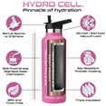 thumbnail image 3 of 24oz (Fluid Ounces) Standard Mouth Hydro Cell Stainless Steel Water Bottle Fuchsia, 3 of 3