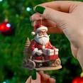 thumbnail image 2 of 1 pieza Mini colgante de Papá Noel Productos de decoración navideña Dibujos animados Lindo muñeco de nieve Árbol de Navidad Decoración Colgante de alta belleza, 2 of 5