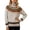 Beige, variant on LUOGENLI Cute Sweaters for Women Fall Women's Themed Color Pullover Sweater for Autumn and Winter Season Beige Size M