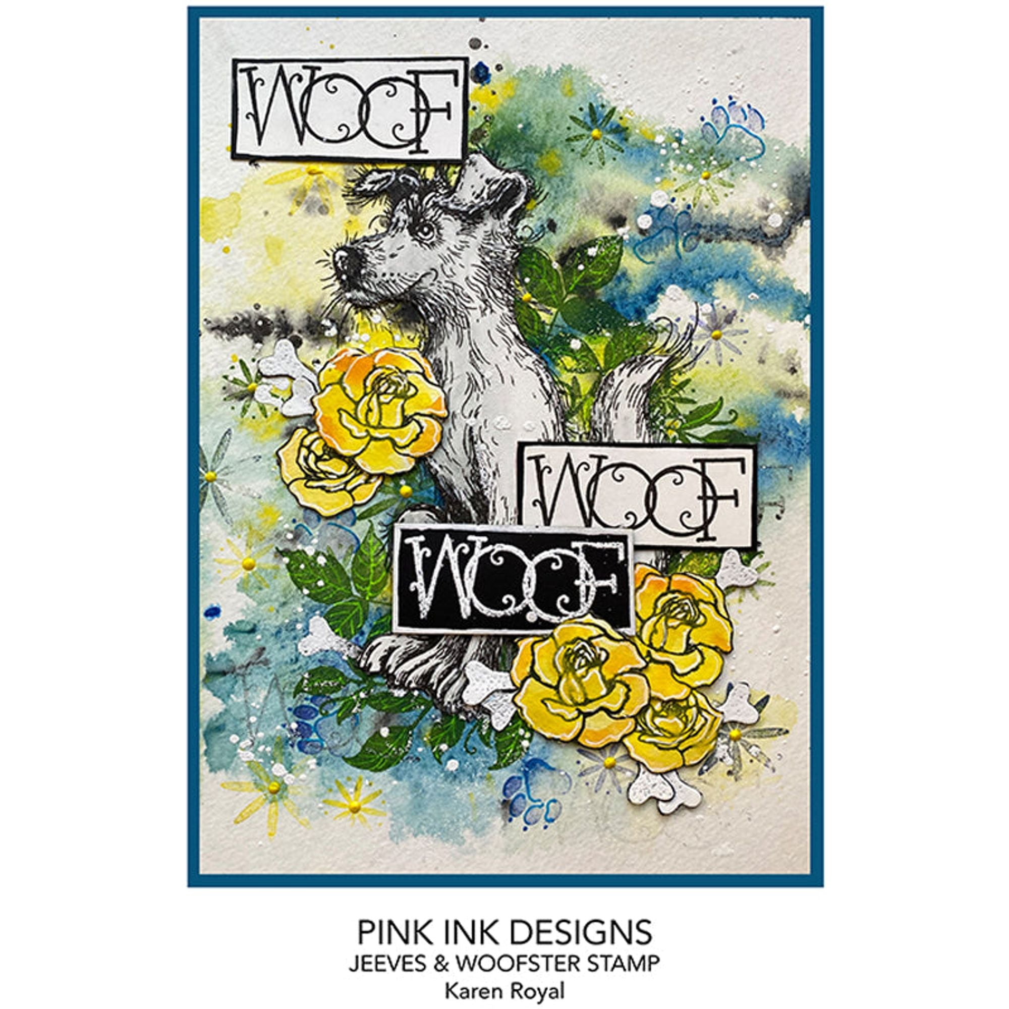 Pink Ink Designs  Jeeves & Woofster A5 Clear Stamp Set