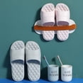 thumbnail image 4 of Zapatillas de hombre de talla grande 48 49, suela blanda de EVA, zapatilla de casa para mujer, sandalias de playa de verano para parejas, chanclas informales, zapatos deslizantes para el baño, 4 of 7