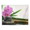 thumbnail image 5 of Orinice Orchid Bamboo Stones Tapestry Wall Hanging Unique Style Graphic Tapestries Home Decor for Living Room Bedroom 40x60inch, 5 of 6