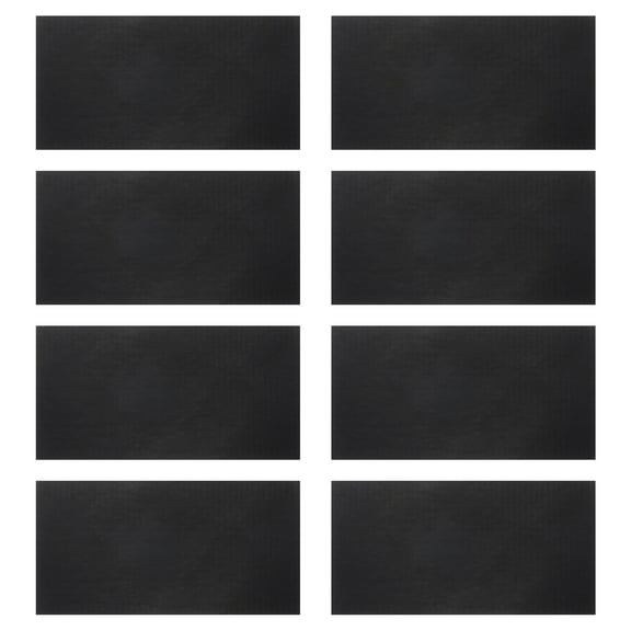 High Temperature Joint Tapes, 8 Pcs 2" x 4" Fiberglass Fireproof Fireplace Seal High Temperature Resistance End Tape for Wood Stoves Door Gasket Fireplace Grill Seal Rope, Black