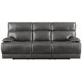 thumbnail image 3 of Coaster Company Stanford Collection Bluetooth Power Reclining Sofa with Remote Control, Charcoal, 3 of 7