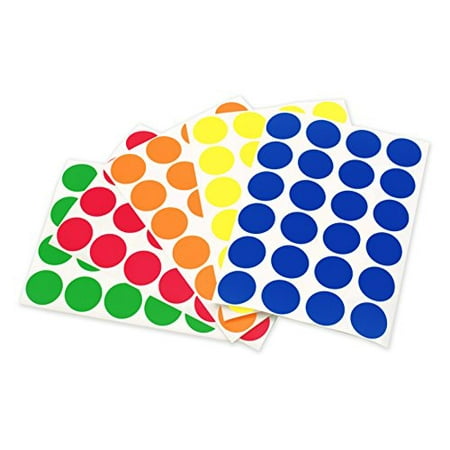 chromalabel 3/4 inch colorcode dot labels on sheets  5