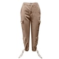 thumbnail image 7 of JJHGVB Wide Leg Jeans Loose Long Trousers palazzo pants Loose Fit Denim Pants Casual Summer Bottom Wide Leg Jeans for Women Denim Trousers Pants with Pockets Pull-On Pant Baggy Jeans Khaki 2XL, 7 of 7