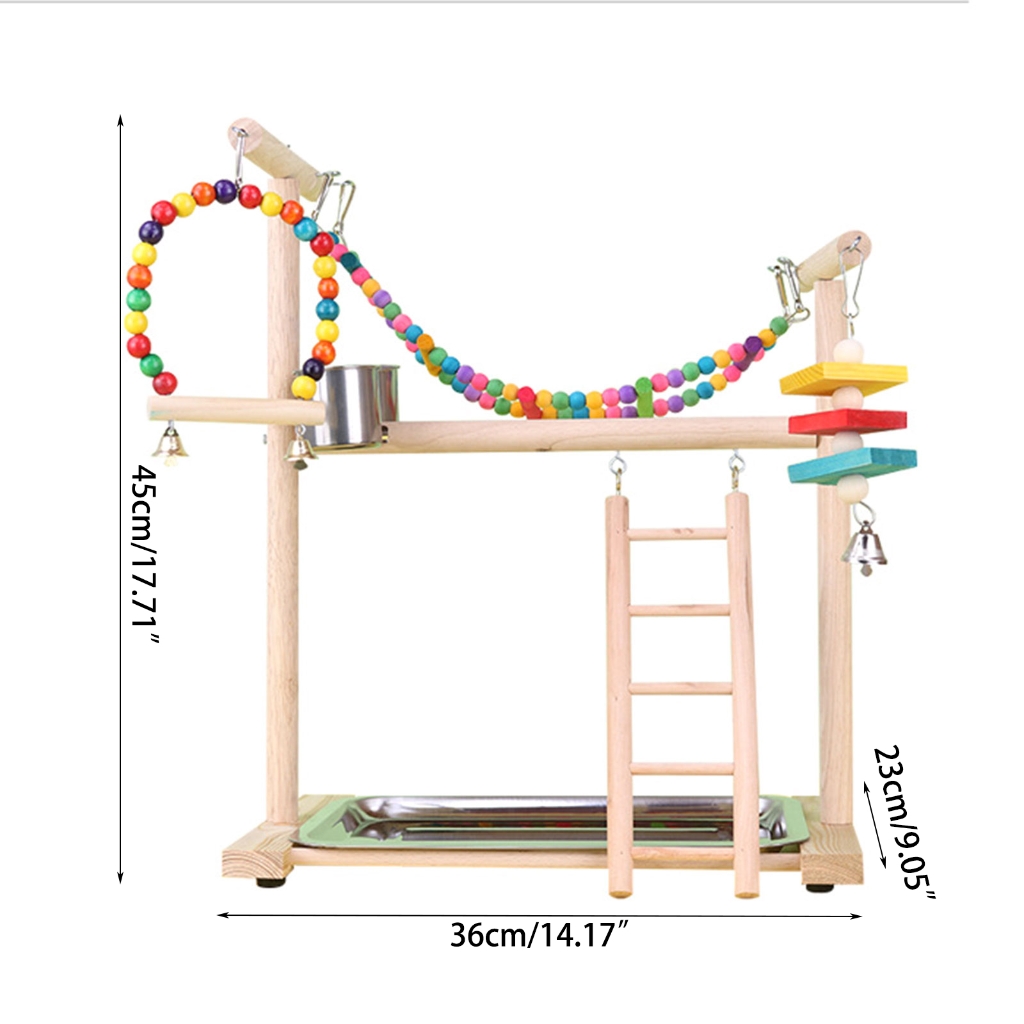 Colorful Bridge Training Bird Parrots Standing Supplies Bird Stands Toy