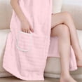 thumbnail image 6 of biudgviw Women's Nightgown Button Down Sleeveless Robes Comfy Fleece Loose Bathrobe with Pockets Casual Home Wear, 6 of 6