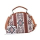 thumbnail image 3 of Bolso de mano con estampado bohemio para mujer, de lona, ​​único y práctico, para oficina. Blanco beige, 3 of 9