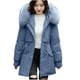 thumbnail image 4 of Chaquetas y abrigos casuales con capucha y manga larga para mujer, abrigo con bolsillo y cremallera, chaqueta larga de invierno de algodón con plumón y manga larga para mujer, 4 of 6