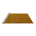thumbnail image 2 of Ahgly Company Machine Washable Indoor Rectangle Abstract Yellow Contemporary Area Rugs, 7' x 9', 2 of 4