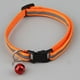 thumbnail image 1 of Collar reflectante para mascotas con correa nocturna ajustable de nailon negro para perros/gatos con cierre de velcro, 1 of 4