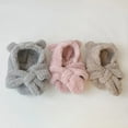 thumbnail image 5 of Cheers.US Plush Novelty Animal Hat Beanie 2 In 1 Lovely Appearance Warm Children Hat Cartoon Bear Ear Plush Girls Scarf Hat for Outdoor, 5 of 8