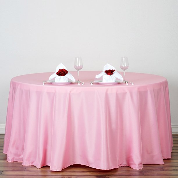 Efavormart 120" Wholesale Round Tablecloth Polyester Round Table Linens