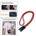thumbnail image 4 of lionlar Retro Universal Nylon Climbing Rope Camera Shoulder Strap Belt, for Micro Single Red, 4 of 9