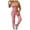 Pink, variant on SEMPAI Womens Fashion Button Solid Casual Camis Sleeveless Suspender Jumpsuit Valentine's Day