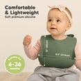 thumbnail image 3 of Baberos de comida KeaBabies, paquete de 2 unidades, de silicona, impermeables y ajustables, 3 of 9