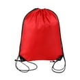 thumbnail image 1 of Plain Makapal Drawstring Back Pack Bag With Zipper Shoes Bag, 1 of 7