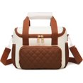 thumbnail image 1 of Sac à Lunch pour Femmes, Boîte à Lunch Isolée Spacieuse pour 2 Repas, Grands Sacs Fourre-Tout pour Adultes avec Poches pour Couverts et Sangle Réglable, Sac Isotherme Étanche et Durable pour Infirmière pour Travail École Pique-Nique Voyage Plage, 1 of 4