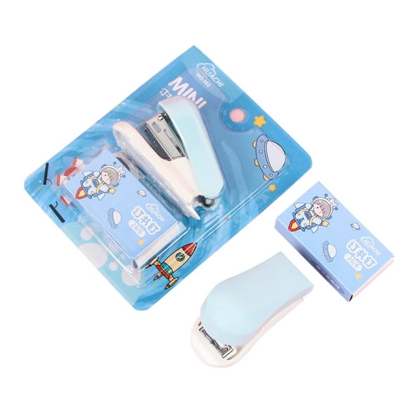 Cartoon Mini Stapler Set for Students Functional Cute Stationery Tool