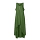 thumbnail image 4 of Vestidos de verano Umfun para mujer, tallas grandes (S a 5XL), informales, lisos, con cuello redondo, sin mangas, largos, estilo camiseta, corte A, para playa, color verde, 4 of 4
