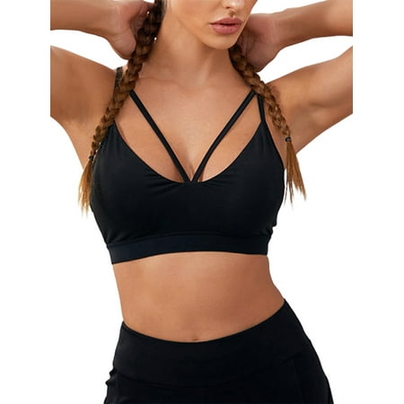 

Baloco Womens Yoga Fitness Sports Bra Crop Tops Gym Workout Running Jogging Vest Bras