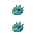 thumbnail image 3 of Bearachild Cojines de silla Cojín de asiento relleno Cojín de felpa cómodo Respaldo de cintura Cojín de piso de invierno suave Silla de Azul 2Conjunto, 3 of 6