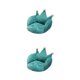thumbnail image 1 of Injueey Cojines para sillas de escritorio rellenos cálidos y cómodos almohadilla de felpa respaldo de cintura lavable espesar espalda Azul 2piezas, 1 of 6