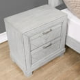 thumbnail image 6 of Steve Silver Montana Rustic Nightstand with Two Drawers and Chevron Design, Gray, 6 of 7