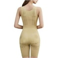 thumbnail image 4 of Elainilye Fashion Womens Bodysuit Back Off Thin Shaping Postpartum Stomach Control Shapewear Butt Lifting Slimming Bodysuit,Beige, 4 of 5