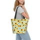thumbnail image 2 of Balery Blue White Striped Sunflower A Bolsa de Hombro con Diseño, Bolsa Grande y Duradera, Bolsa Versátil para Compras, 2 of 6