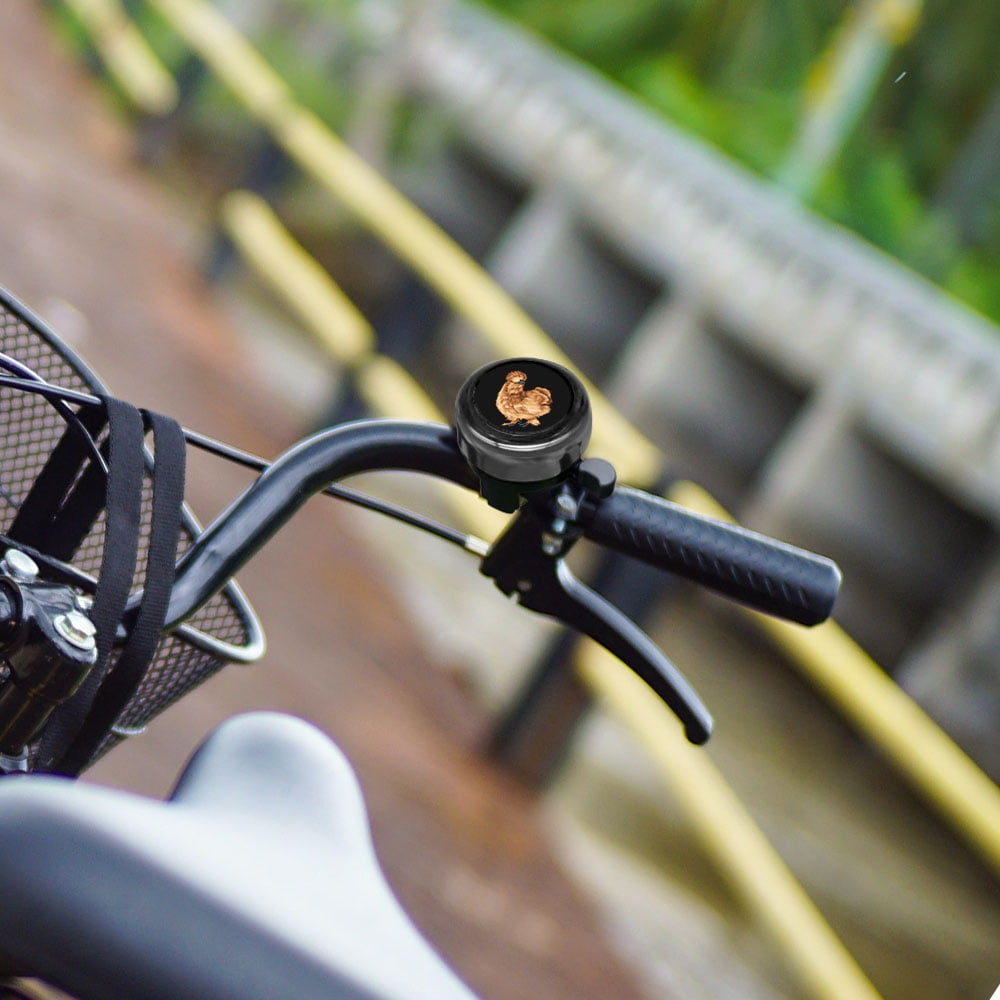 WIRESTER Bicycle Bell Black Aluminum Alloy Mini Bike Bell With