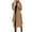 Khaki Winter Coats, variant on Women's Elegant Trench Jacket 2025 Wool Blend Pea Coat with Belt Notched Lapel Mid-Long Jackets Winter Warm Overcoat Dark Blue,L