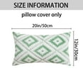 thumbnail image 7 of Unique Bargains 4 Pcs Soft Plush Throw Pillow Covers Green/Navy Blue 12" x 20", 7 of 7