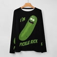 thumbnail image 5 of Rick And Morty Women’s Pajama Top 3D Digital Print Sleepwear Trendy Crewneck Pullovers Long Sleeve Shirts XS, 5 of 8