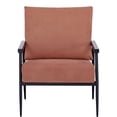 thumbnail image 4 of A&D Home Parker Polyester Corduroy Accent Chair, Orange, 4 of 8