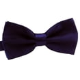 thumbnail image 1 of Men Tie Bow Smooth Solid Color Adjustable Lightweight Korean Style Wedding Tie for Party Banquet Prom, 1 of 11