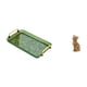 thumbnail image 1 of Elegante bandeja de postre con forma de gato de resina con asa, ideal para comedor, dormitorio, fiestas, inauguración de casa, mesa de centro, guardar, 1 of 8