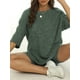 thumbnail image 4 of Conjunto Minimalista De Dos Piezas Acanalado Sólido, Blusas Con Cuello Redondo Y Hombros Caídos Y Conjuntos De Pantalones Cortos Delgados, Ropa De Mujer, 4 of 4
