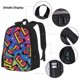 thumbnail image 3 of Fotbe Vintage Audio Cassettes Set Escolar 3 en 1 para Niños - Mochila Duradera con Lonchera Aislante y Estuche para Lápices - Mochila Escolar para Niños y Niñas, 3 of 7