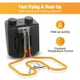 thumbnail image 5 of 1700W 3L Electric Deep Fryer - Stainless Steel with Removable Basket Temperature & Time Control  Odor-Free Filter View Window Lid Dishwasher Safe for Home Usehwasher Safe, 5 of 7