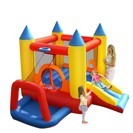 Costway Inflatable Mighty Bounce House Jumper Castle Moonwalk Without (Best Inflatable Bounce House)