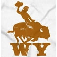 thumbnail image 2 of Wyoming Western Rodeo Rider WY Womens Fitted Plus Size Graphic Tee Brisco Brands 3X, 2 of 5
